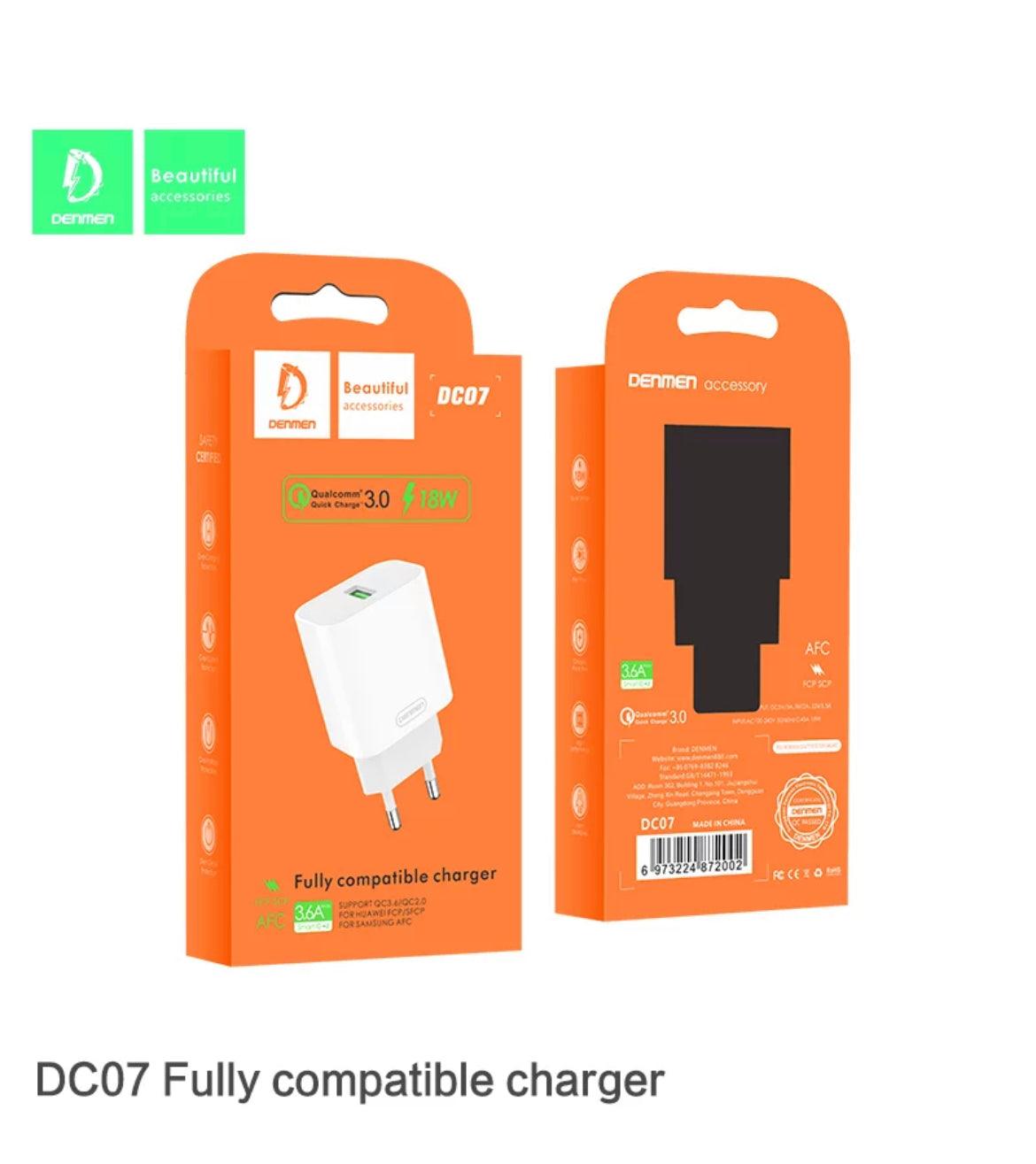 USB-A PD laddare 18W-Vit - EleganceOfSweden